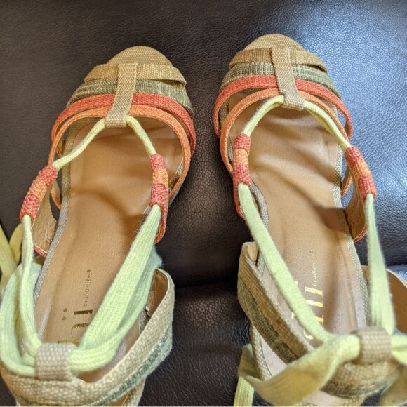 Shi Journeys Missile Multi Strappy Boho Tall Wedge - Picture 6 of 15